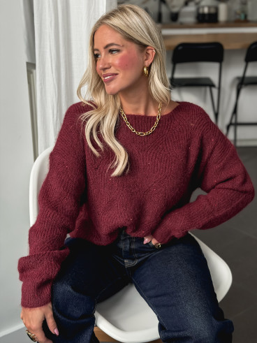 Pull Lonella - Bordeaux Pull Lonella - Bordeaux