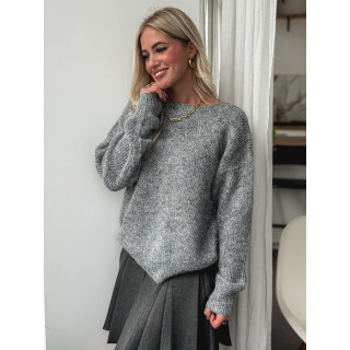 Jupe plissée Delyna - Gris foncé