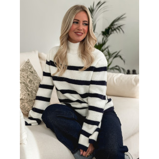 Pull ligné Altéa - Blanc