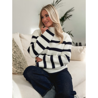 Pull ligné Altéa - Blanc