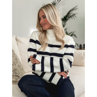 Pull ligné Altéa - Blanc