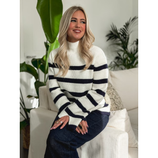 Pull ligné Altéa - Blanc