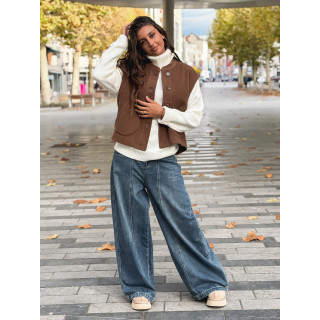 Gilet sans manches Runa - Chocolat