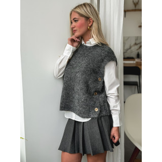 Pull sans manches Amalya - Gris