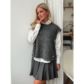 Pull sans manches Amalya - Gris