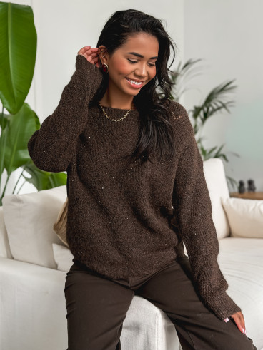 Pull Lonella - Chocolat