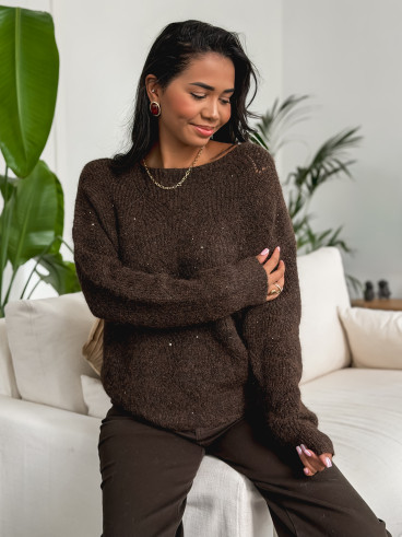 Pull Lonella - Chocolat Pull Lonella - Chocolat