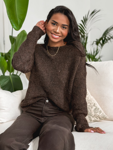 Pull Lonella - Chocolat Pull Lonella - Chocolat