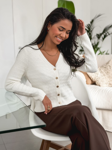 Gilet Mélusinde - Ecru