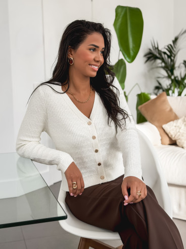 Gilet Mélusinde - Ecru