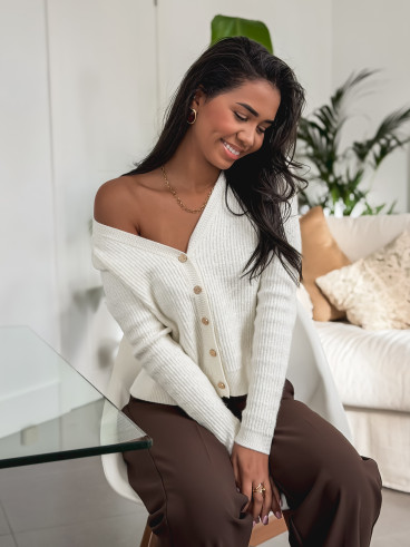 Gilet Mélusinde - Ecru