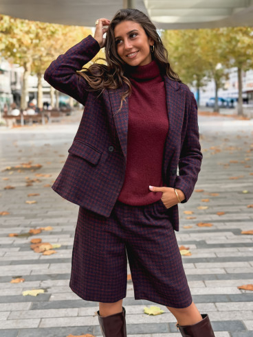 Blazer à carreaux Joline - Bordeaux Blazer à carreaux Joline - Bordeaux