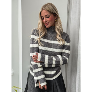 Pull ligné Altéa - Gris