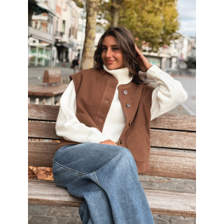 Gilet sans manches Runa - Chocolat