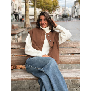 Gilet sans manches Runa - Chocolat