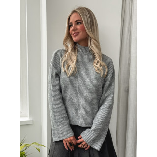 Pull côtelé Orio - Gris