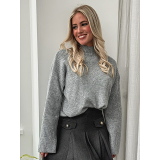 Pull côtelé Orio - Gris