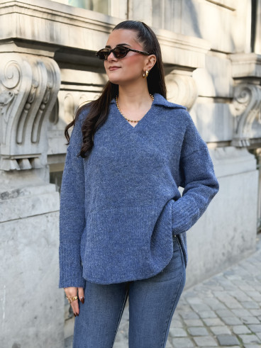 Pull Nolia - Bleu indigo