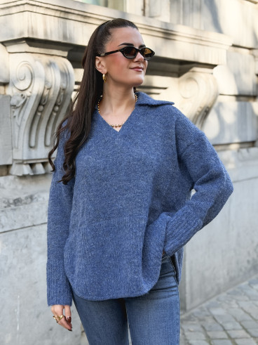 Pull Nolia - Bleu indigo
