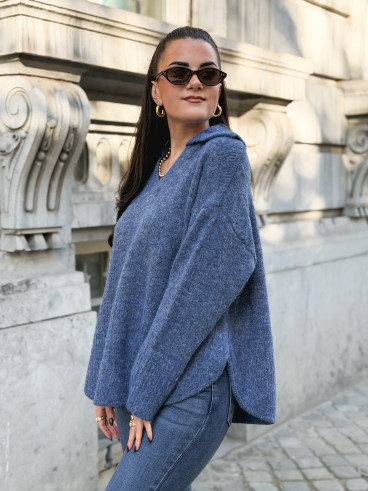 Pull Nolia - Bleu indigo