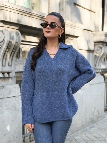 Pull Nolia - Bleu indigo