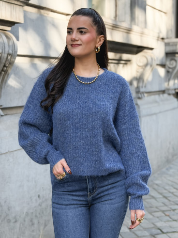 Pull Mariko - Bleu indigo Pull Mariko - Bleu indigo