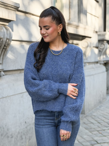 Pull Mariko - Bleu indigo Pull Mariko - Bleu indigo