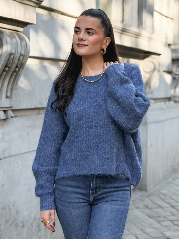 Pull Mariko - Bleu indigo Pull Mariko - Bleu indigo