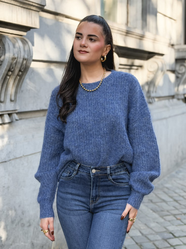 Pull Mariko - Bleu indigo Pull Mariko - Bleu indigo