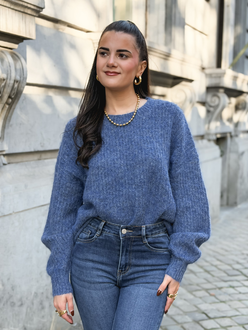 Pull Mariko - Bleu indigo Pull Mariko - Bleu indigo