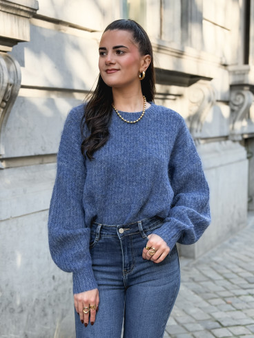 Pull Mariko - Bleu indigo Pull Mariko - Bleu indigo