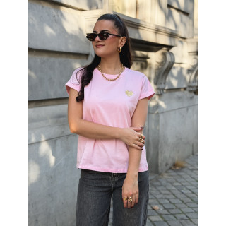 T-shirt Dina - Rose/Doré