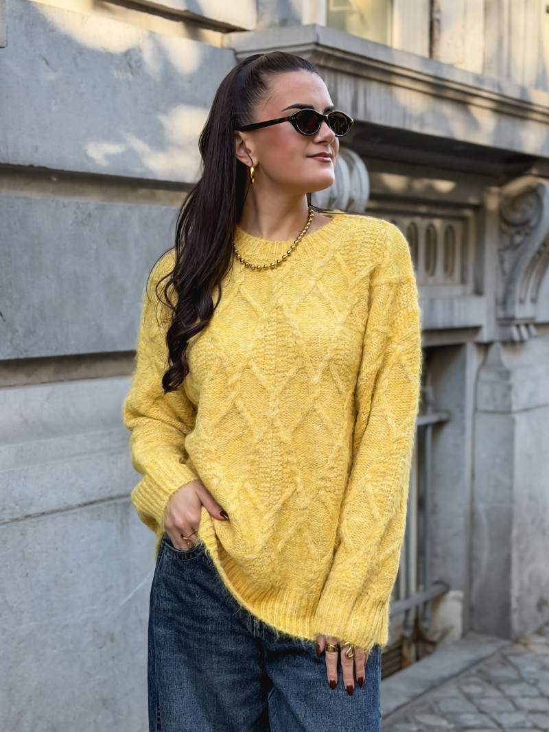 Kit A Tricoter pull femme Göteborg uni | La Droguerie
