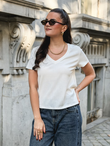 T-shirt Manuela - Blanc