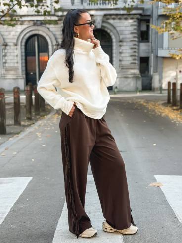 Pull col roulé Nolys - Blanc Pull col roulé Nolys - Blanc