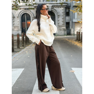 Pull col roulé Nolys - Blanc