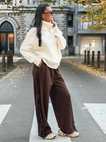 Pull col roulé Nolys - Blanc Pull col roulé Nolys - Blanc