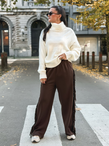 Pull col roulé Nolys - Blanc Pull col roulé Nolys - Blanc