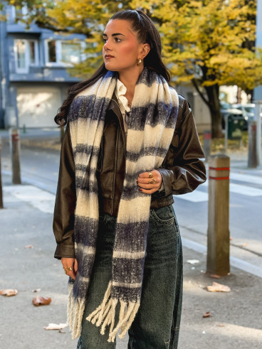 Echarpe Télia - Bleu marine