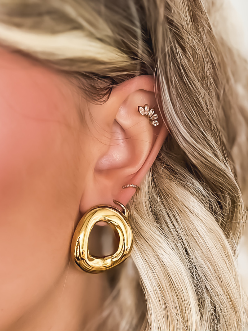 Boucles d'oreilles Marina - Doré