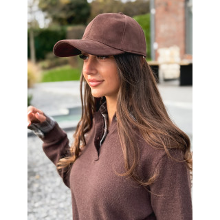 Casquette en suédine - Chocolat