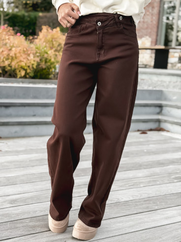 Jeans Lina - Chocolat
