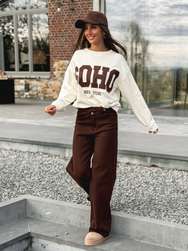 Jeans Lina - Chocolat