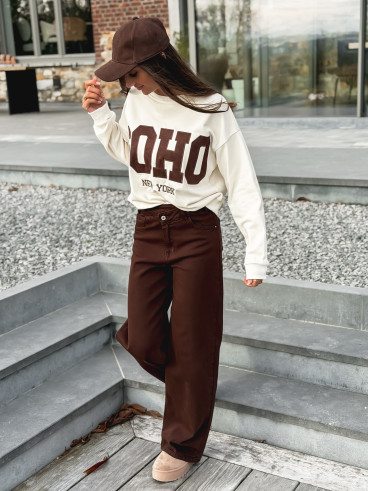 Jeans Lina - Chocolat