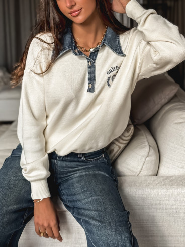 Polo Californie - Ecru