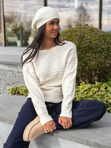 Béret Bonie - Ecru Béret Bonie - Ecru