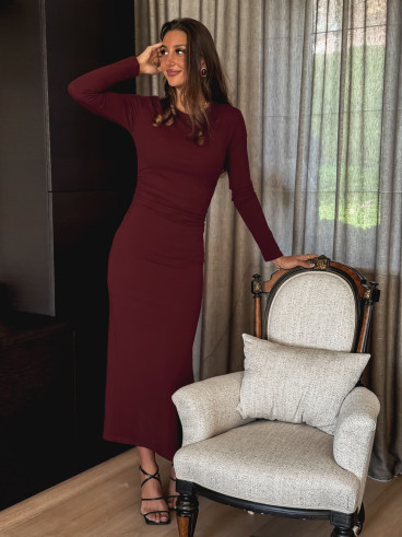 Robe longue Oslo - Bordeaux