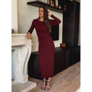 Robe longue Oslo - Bordeaux