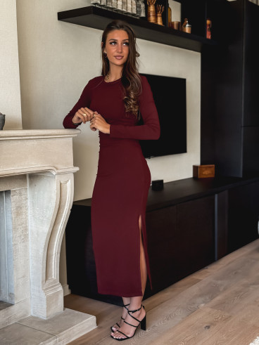 Robe longue Oslo - Bordeaux