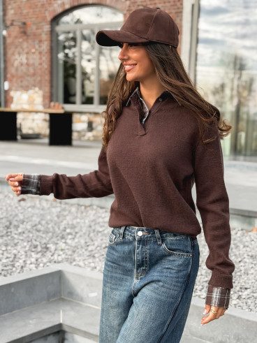 Pull Davina - Chocolat